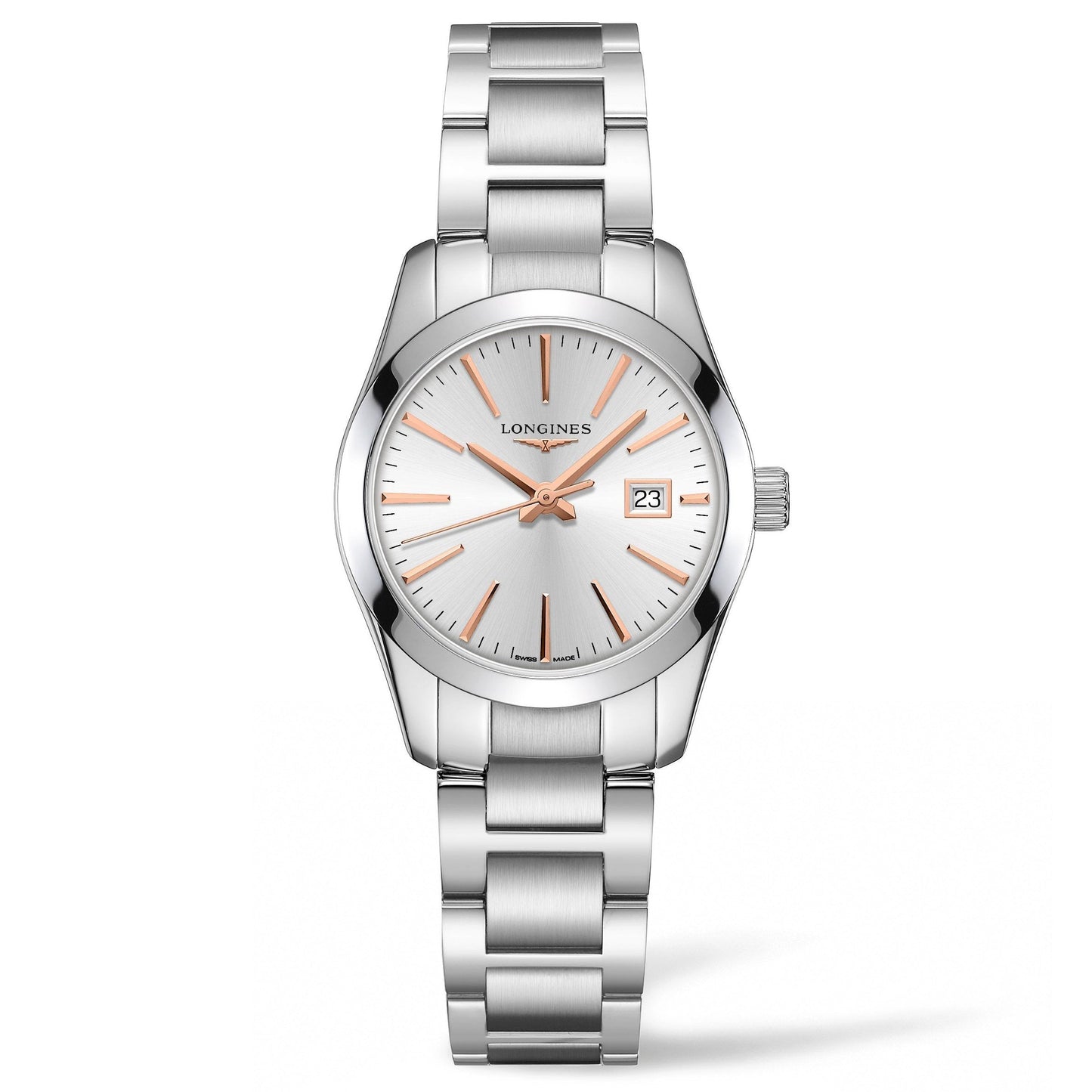 Longines Conquest Classic 29.5mm Silver Steel Quartz Watch L2.286.4.72.6