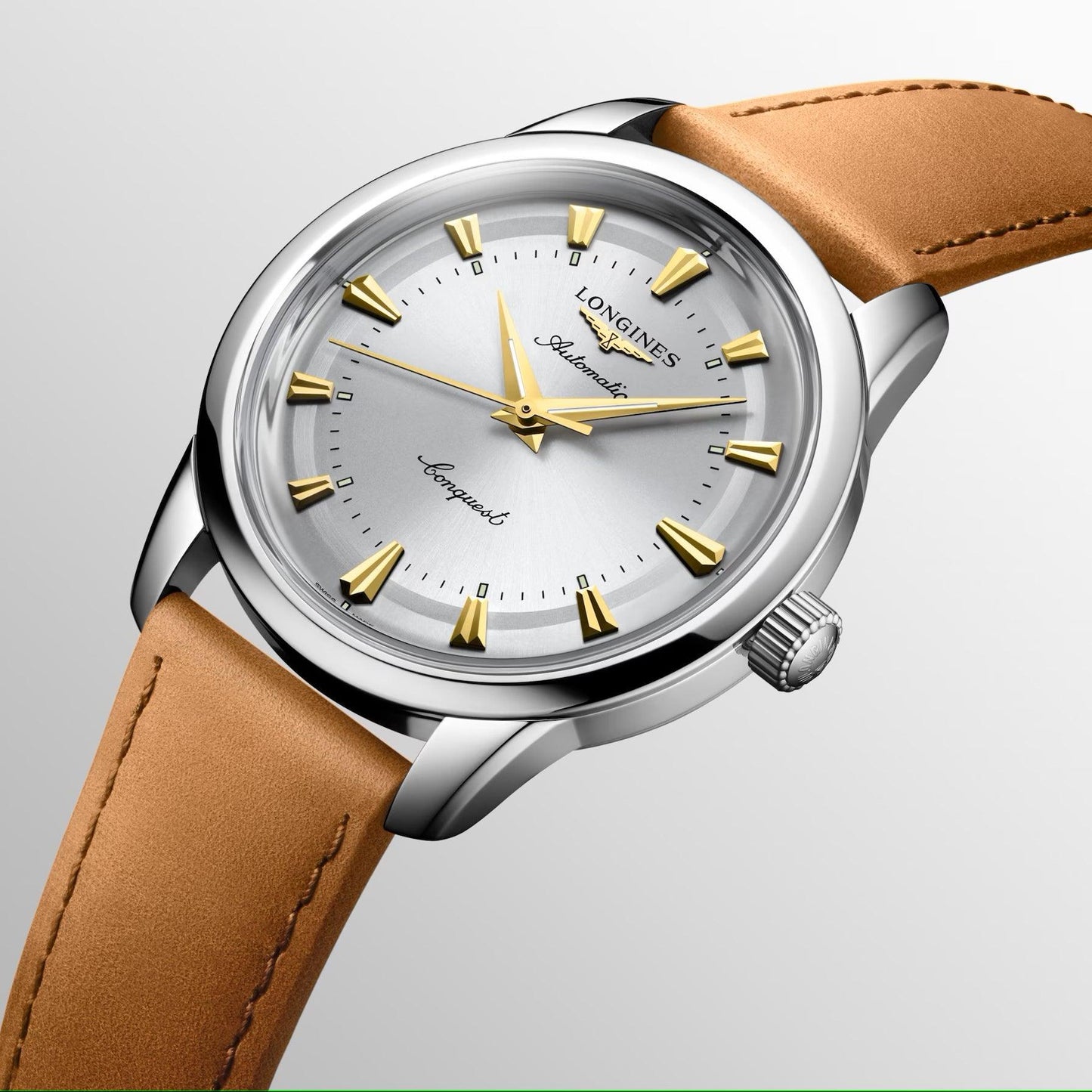 Longines Conquest Heritage 40mm Automatic Steel Silver Watch L1.650.4.72.2