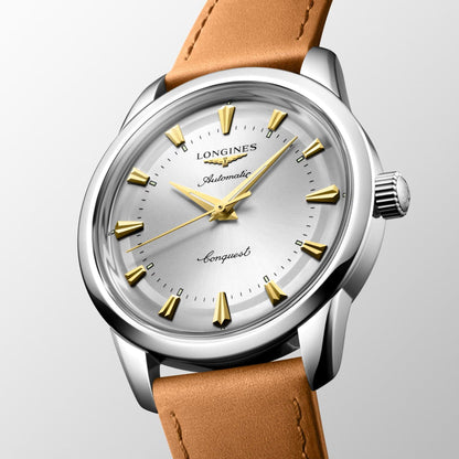 Longines Conquest Heritage 40mm Automatic Steel Silver Watch L1.650.4.72.2