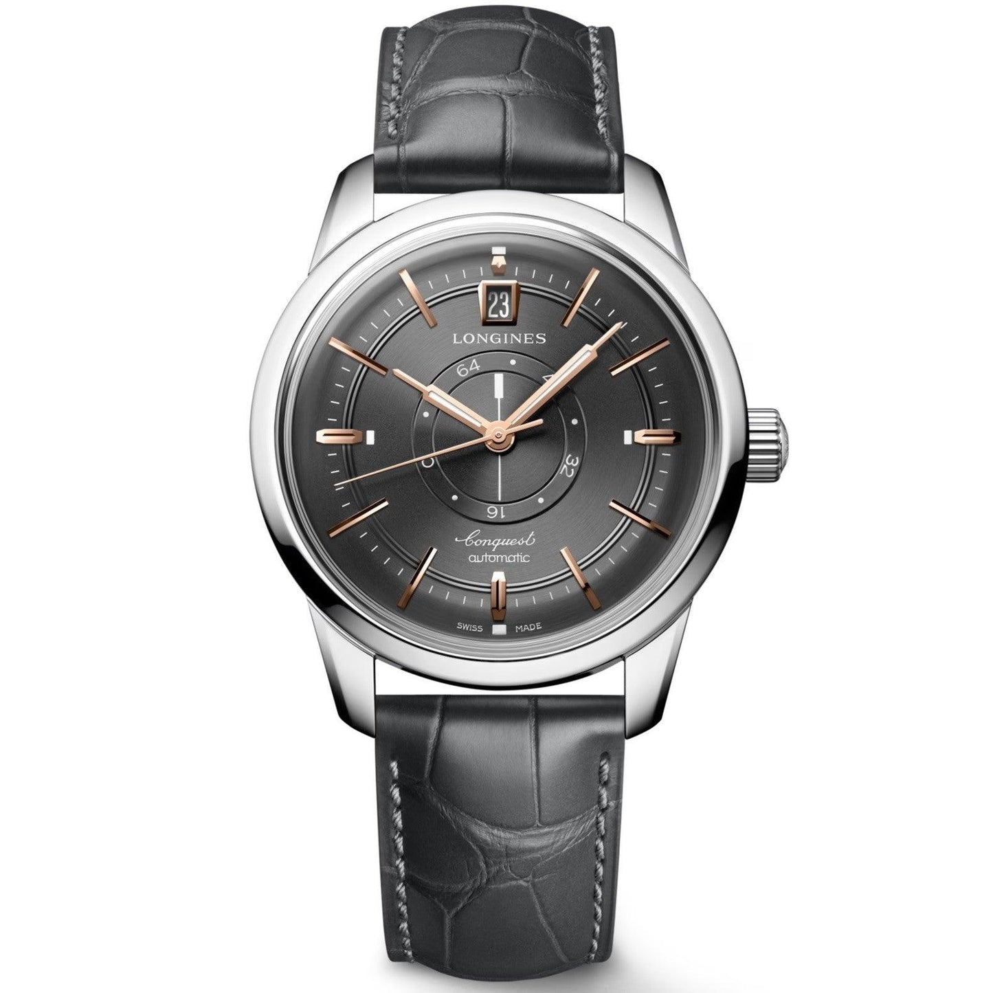 Longines Conquest Heritage Central Power Reserve 38mm Anthracite Automatic Steel L1.648.4.62.2