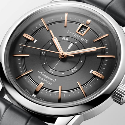 Longines Conquest Heritage Central Power Reserve 38mm Anthracite Automatic Steel L1.648.4.62.2