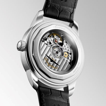 Longines Conquest Heritage Central Power Reserve 38mm champagne automatic steel watch L1.648.4.78.2