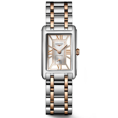 Longines DolceVita watch 20.8x32mm white quartz steel L5.255.5.75.7