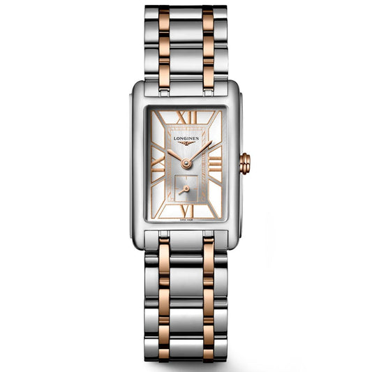 Longines DolceVita watch 20.8x32mm white quartz steel L5.255.5.75.7