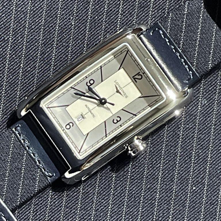 Longines Dolcevita watch 27x43mm silver automatic steel L5.757.4.73.8
