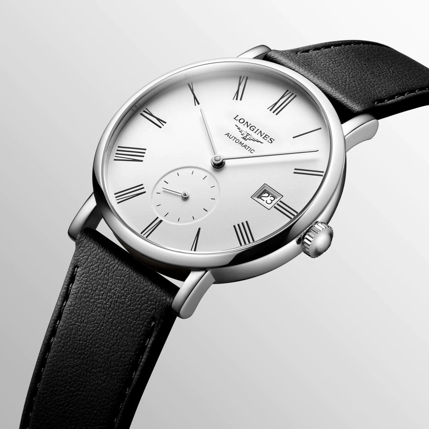Longines Elegant Collection 39mm white automatic steel watch L4.812.4.11.0