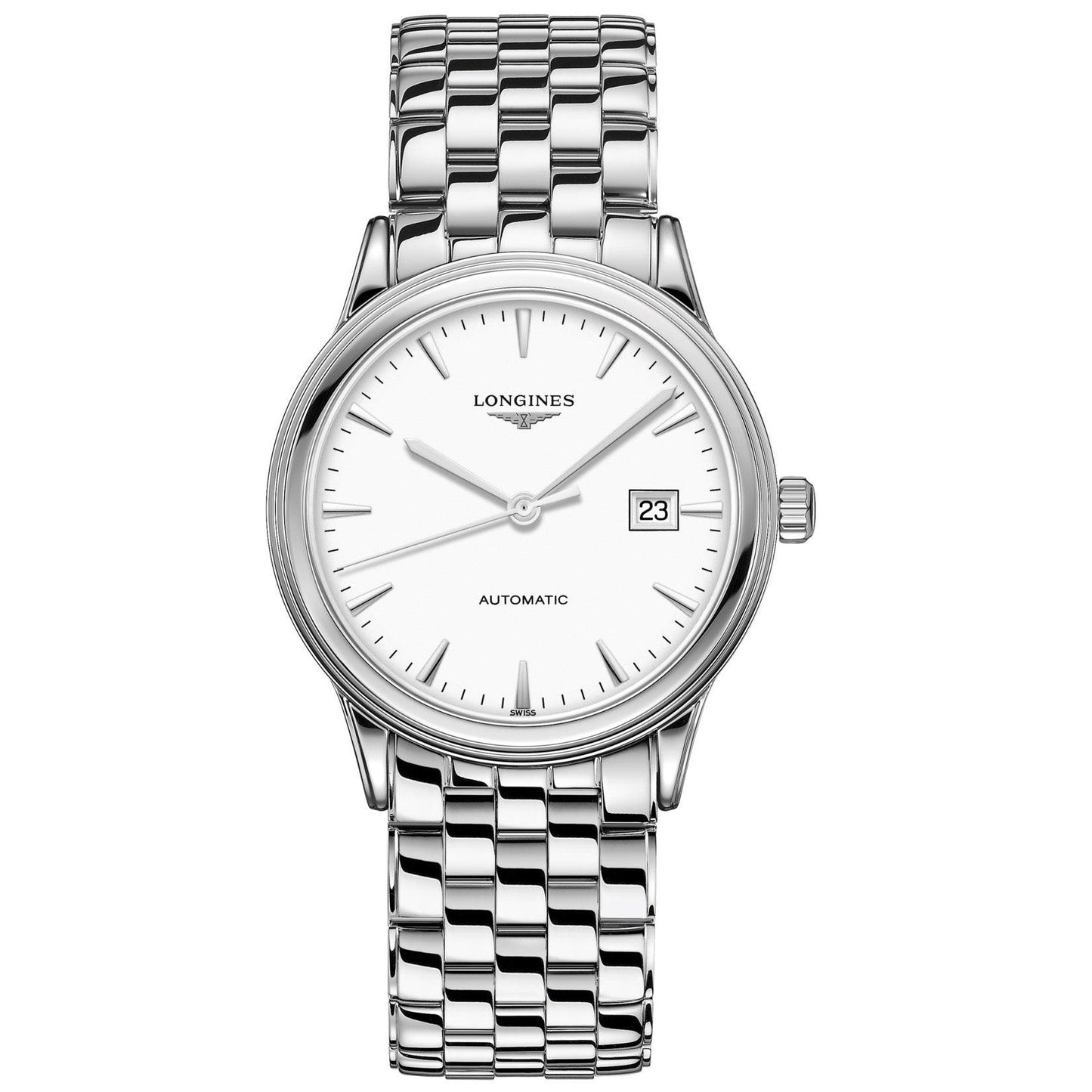 Longines Flagship watch 40mm white steel men's automatic L4.984.4.12.6