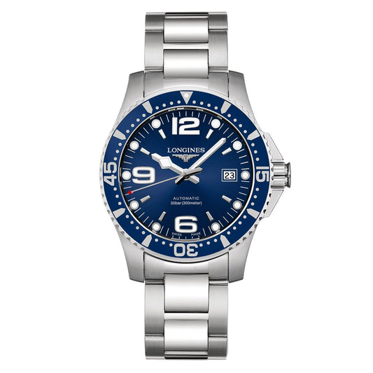 Longines HydroConquest 41mm Blue Automatic Steel Watch L3.742.4.96.6