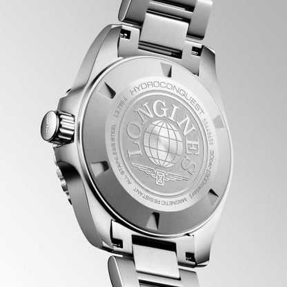 Longines Hydroconquest GMT 41mm blue automatic steel watch L3.790.4.96.6