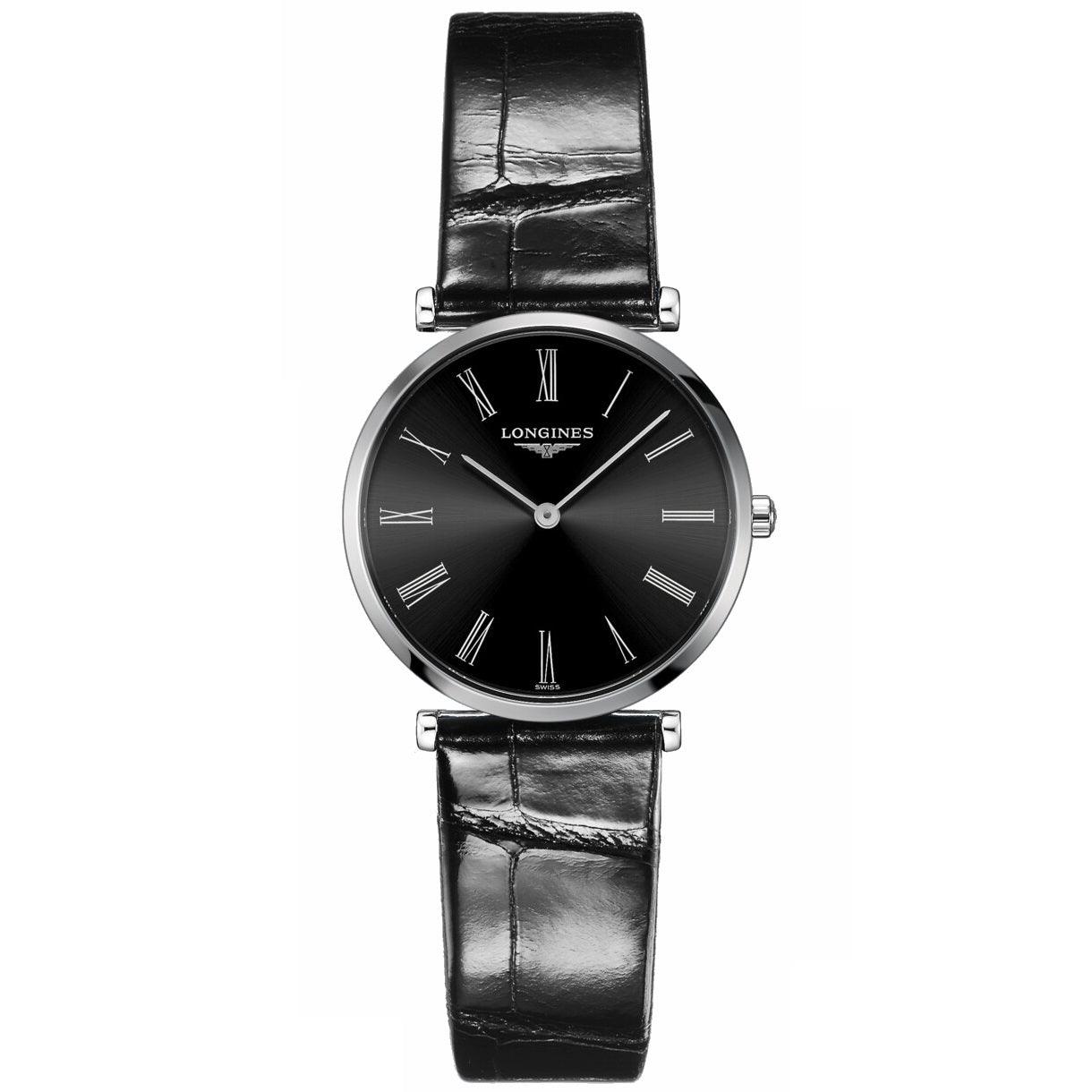 Longines watch La Grande Classique de Longines 29mm black steel women's quartz L4.512.4.51.2