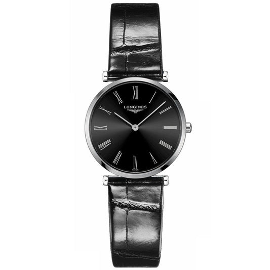 Longines watch La Grande Classique de Longines 29mm black steel women's quartz L4.512.4.51.2
