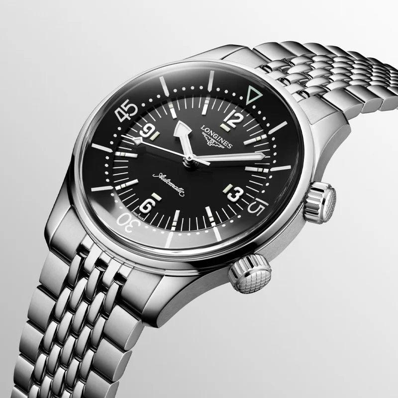 Longines Legend Diver 39mm Black Automatic Steel Watch L3.764.4.50.6