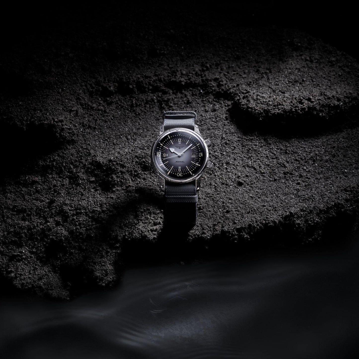 Longines Legend Diver Watch 42mm Automatic Steel Grey L3.774.4.70.2