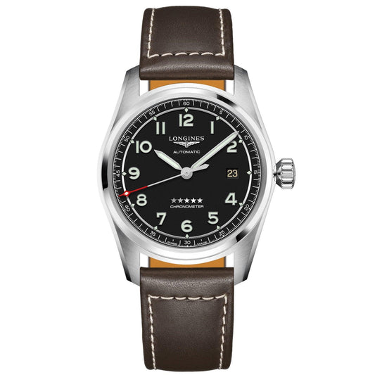 Longines Watch Longines Spirit 40mm Black Automatic Steel L3.810.4.53.0