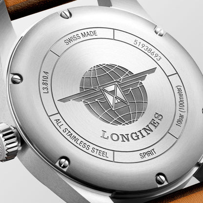 Longines Watch Longines Spirit 40mm Black Automatic Steel L3.810.4.53.0