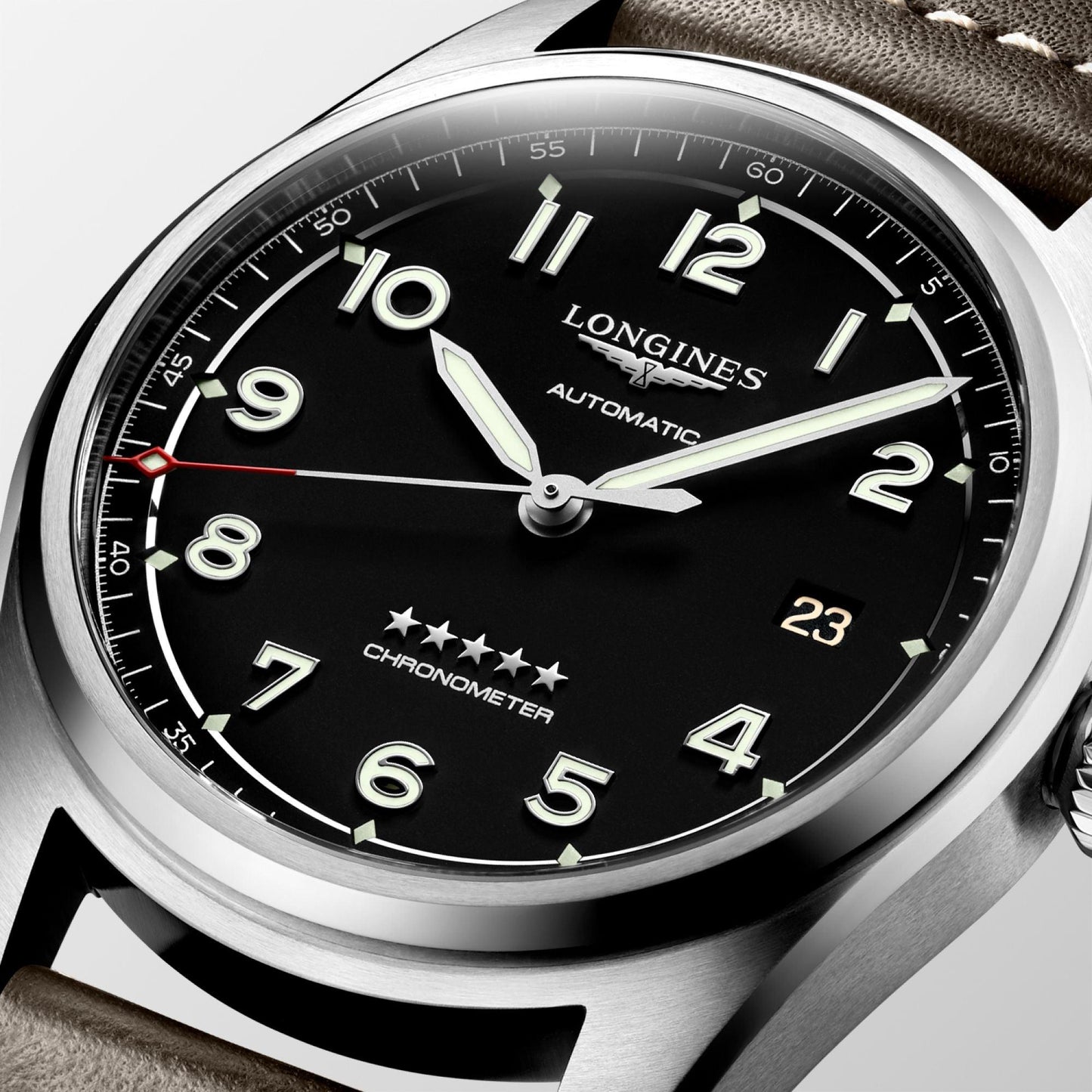 Longines Watch Longines Spirit 40mm Black Automatic Steel L3.810.4.53.0