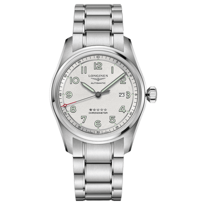 Longines Watch Longines Spirit 42mm Silver Automatic Steel L3.811.4.73.6