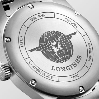 Longines Watch Longines Spirit 42mm Silver Automatic Steel L3.811.4.73.6