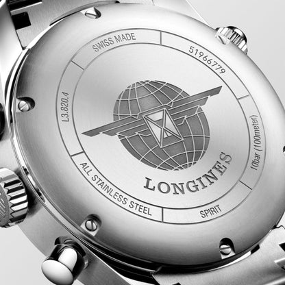 Longines watch Longines Spirit 42mm blue automatic steel L3.820.4.93.6