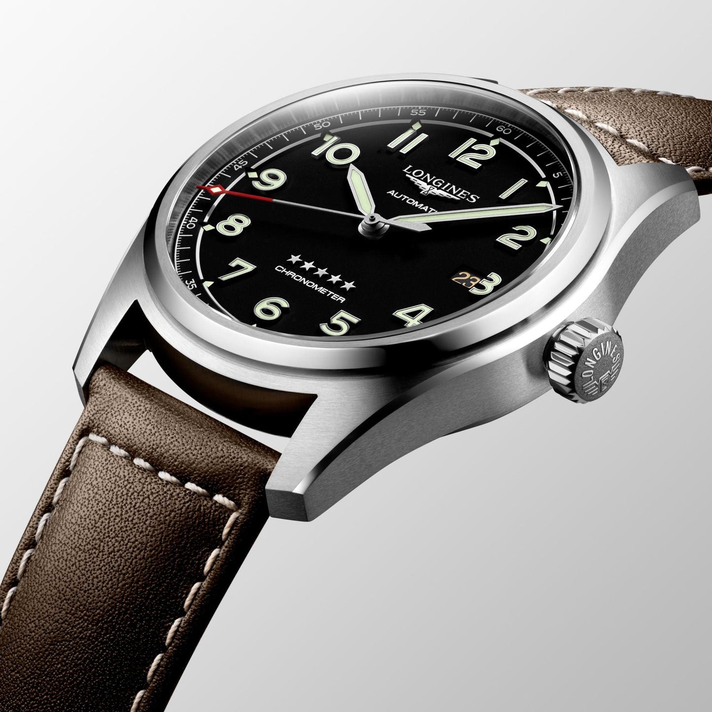 Longines Longines Watch Spirit 42mm Black Automatic Steel L3.811.4.53.0