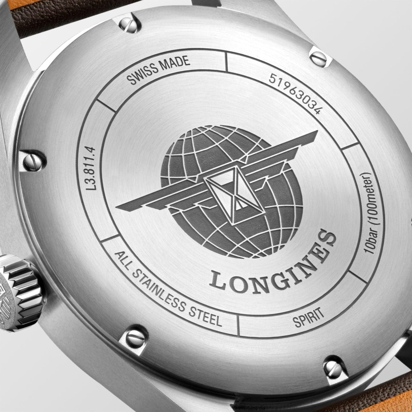 Longines Longines Watch Spirit 42mm Black Automatic Steel L3.811.4.53.0