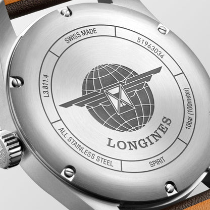 Longines Longines Watch Spirit 42mm Black Automatic Steel L3.811.4.53.0