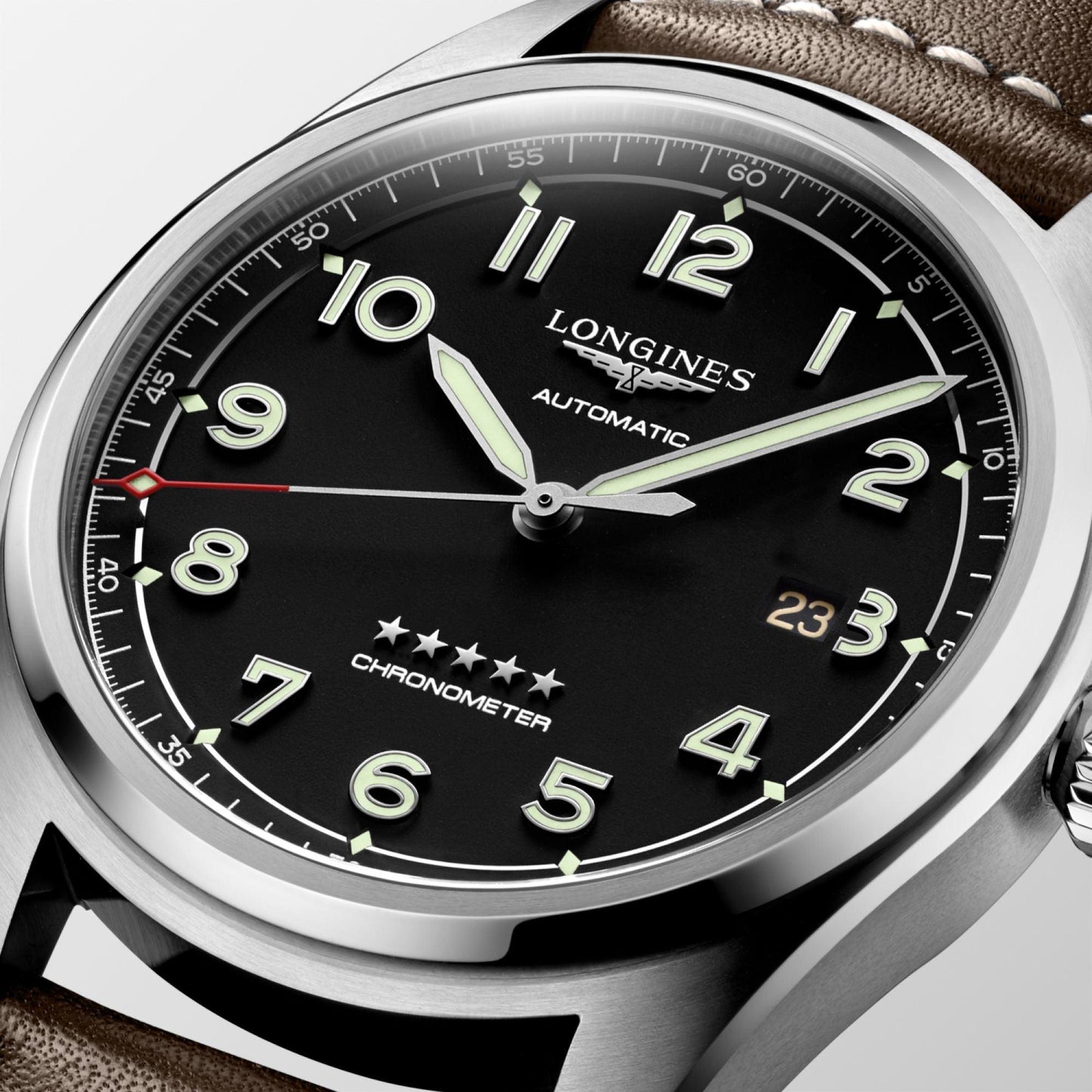 Longines Longines Watch Spirit 42mm Black Automatic Steel L3.811.4.53.0