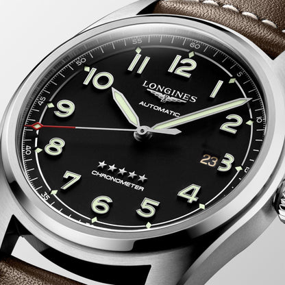 Longines Longines Watch Spirit 42mm Black Automatic Steel L3.811.4.53.0