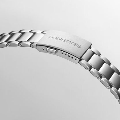 Longines Longines Spirit Flyback 42mm blue automatic steel watch L3.821.4.93.6