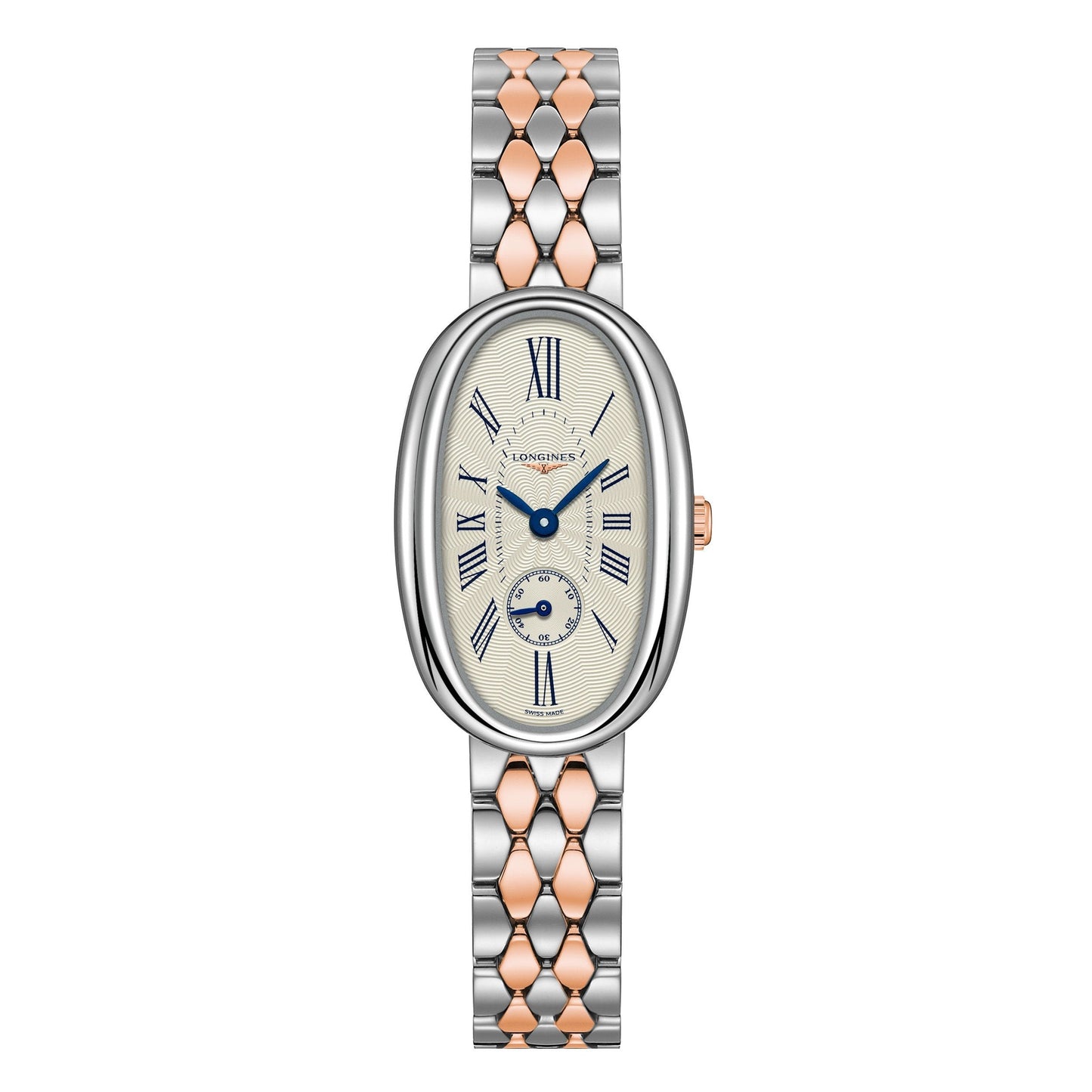 Longines watch Longines Symphonette 21.90x34.00mm silver quartz steel 18kt gold L2.306.5.71.7
