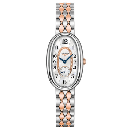 Longines watch Longines Symphonette 21.90x34.00mm mother-of-pearl quartz steel and 18kt gold L2.306.5.83.7