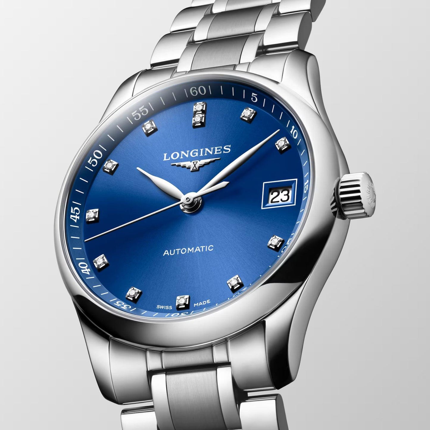 Longines Master Collection 34mm Blue Diamond Automatic Steel L2.357.4.98.6
