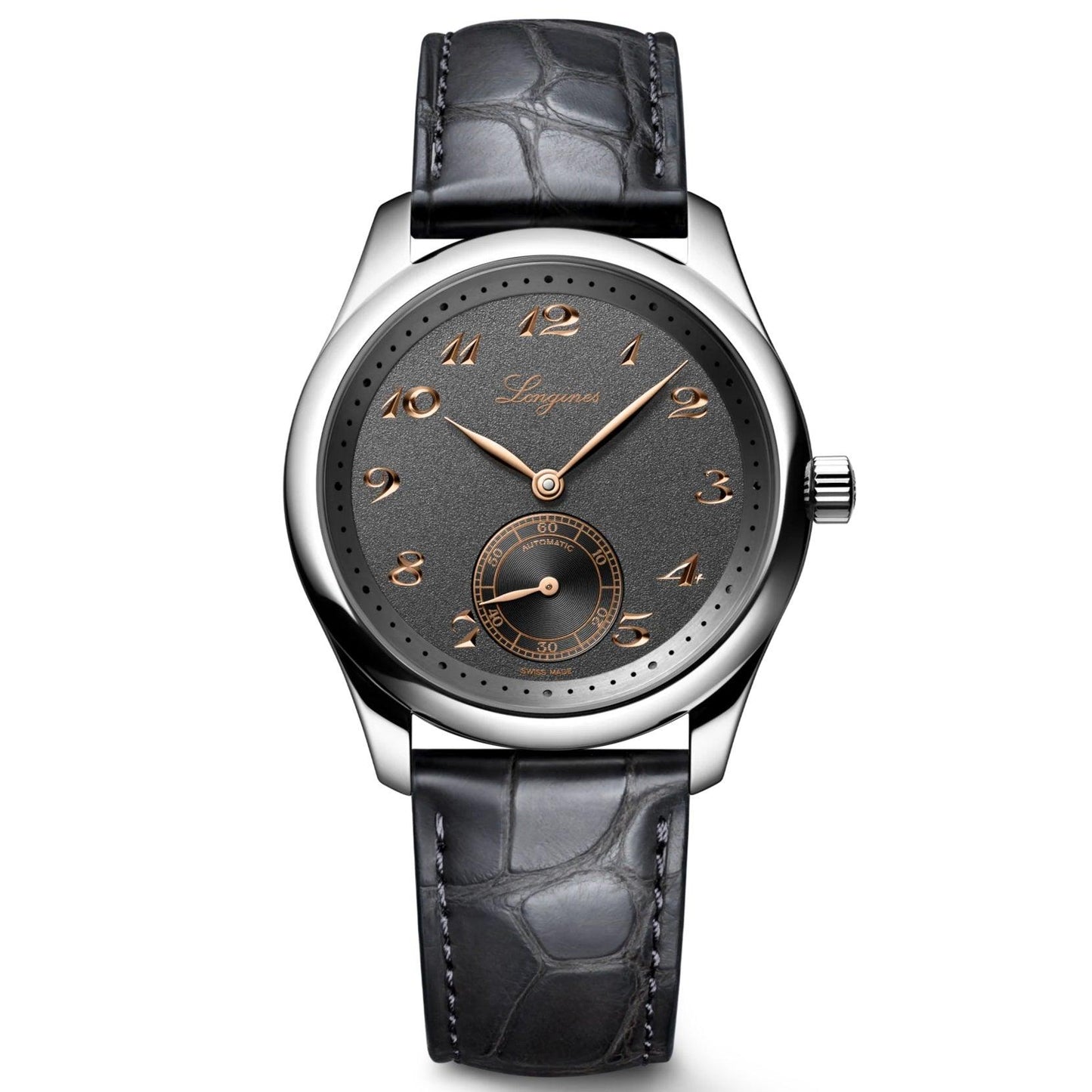 Longines Master Collection 38mm anthracite automatic steel watch L2.843.4.63.2
