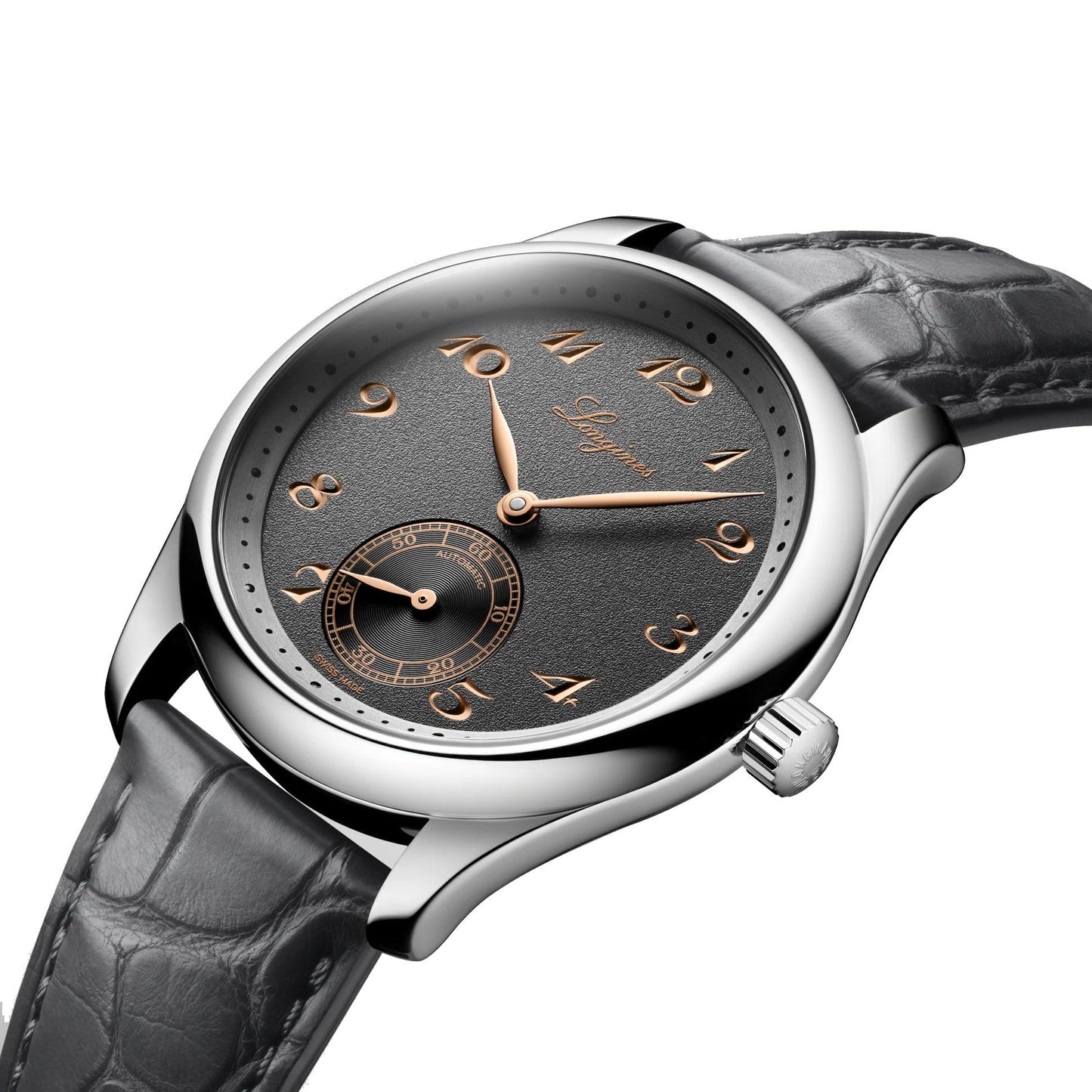 Longines Master Collection 38mm anthracite automatic steel watch L2.843.4.63.2