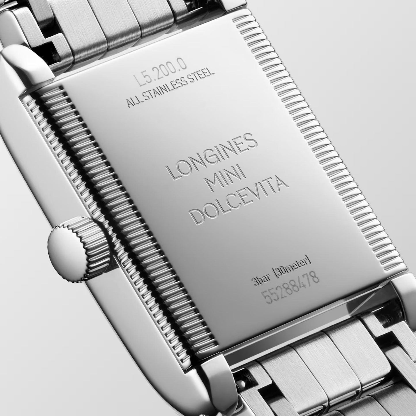 Longines Mini Turtleneck watch 21.5x29mm silver diamonds quartz steel L5.200.0.75.6