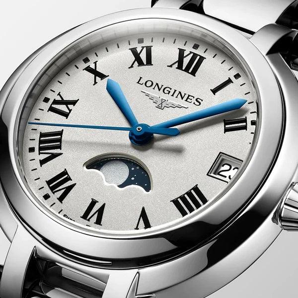 Longines Primaluna 34mm Silver Quartz Stainless Steel Watch L8.116.4.71.6