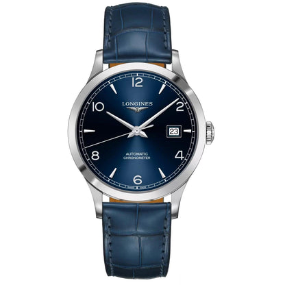 Longines Watch Record collection 40mm blue automatic steel L2.821.4.96.4