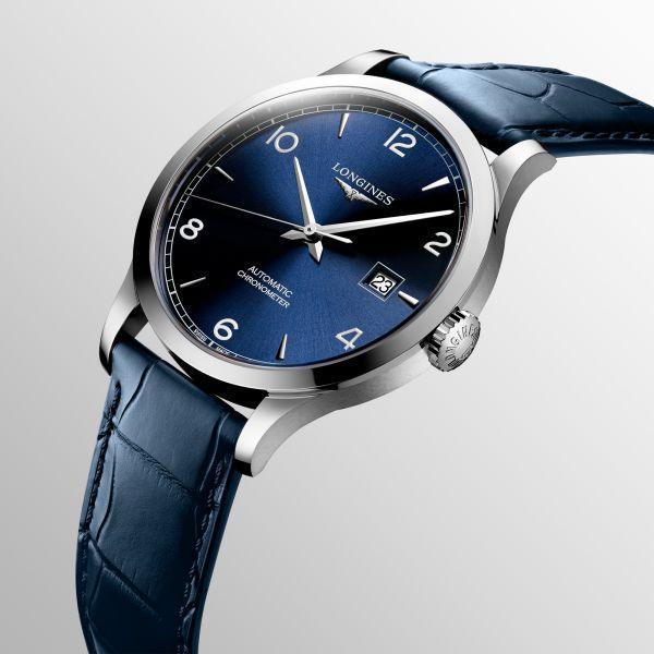 Longines Watch Record collection 40mm blue automatic steel L2.821.4.96.4