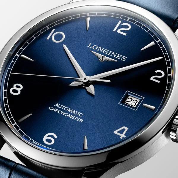 Longines Watch Record collection 40mm blue automatic steel L2.821.4.96.4