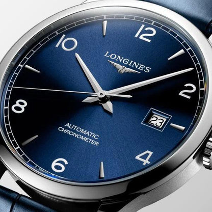 Longines Watch Record collection 40mm blue automatic steel L2.821.4.96.4