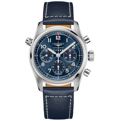 Longines Spirit Chronograph 42mm Blue Automatic Steel Watch L3.820.4.93.0