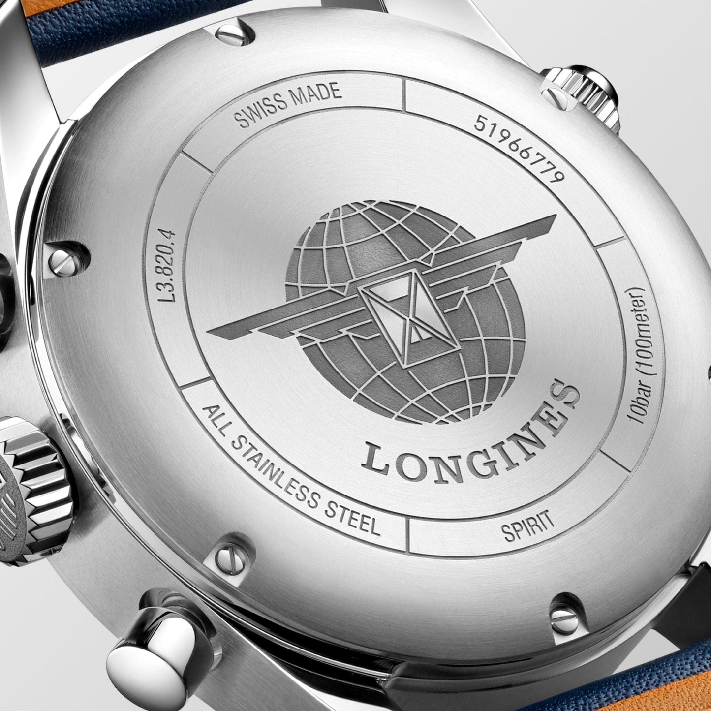 Longines Spirit Chronograph 42mm Blue Automatic Steel Watch L3.820.4.93.0