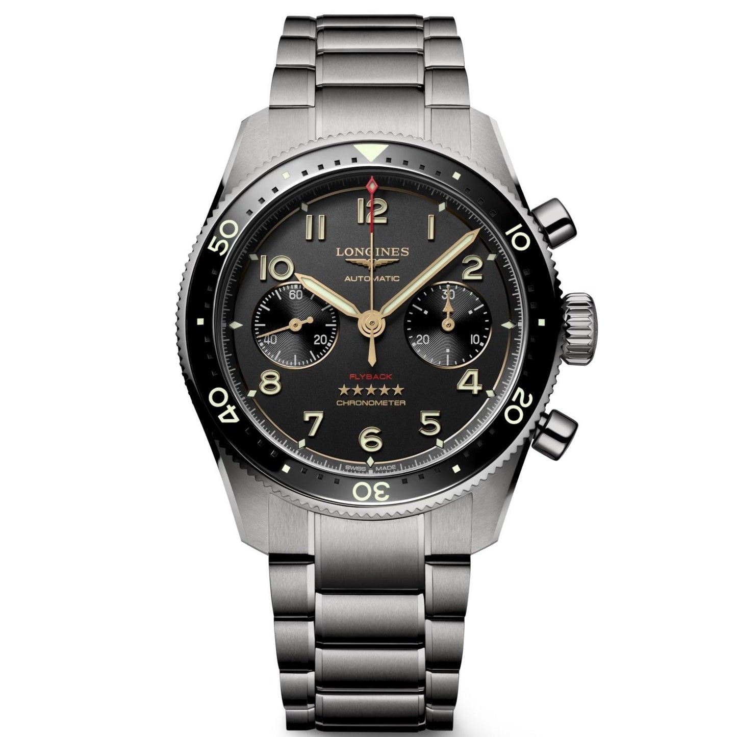 Longines Spirit Flyback 42mm Anthracite Automatic Titanium L3.821.1.53.6