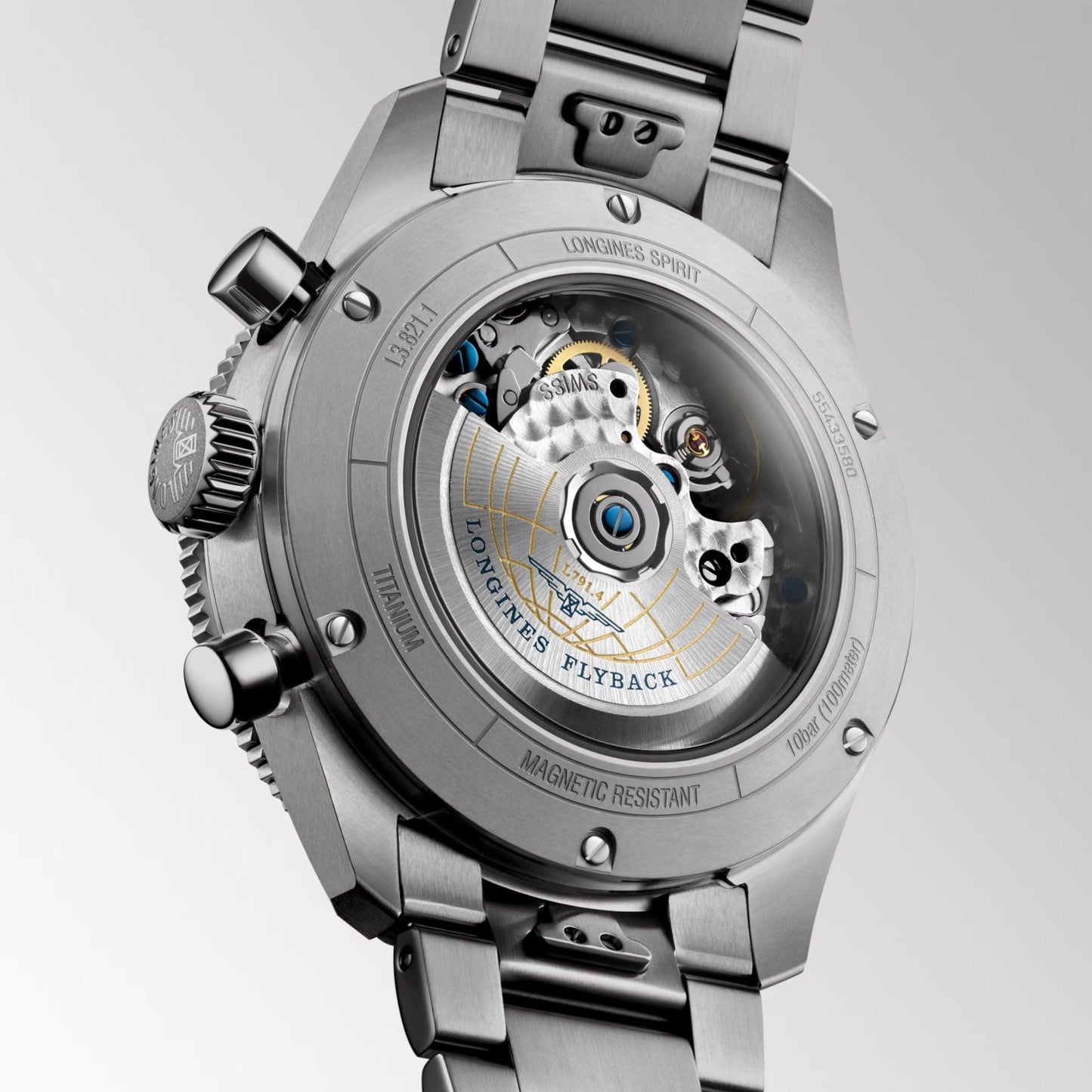 Longines Spirit Flyback 42mm Anthracite Automatic Titanium L3.821.1.53.6