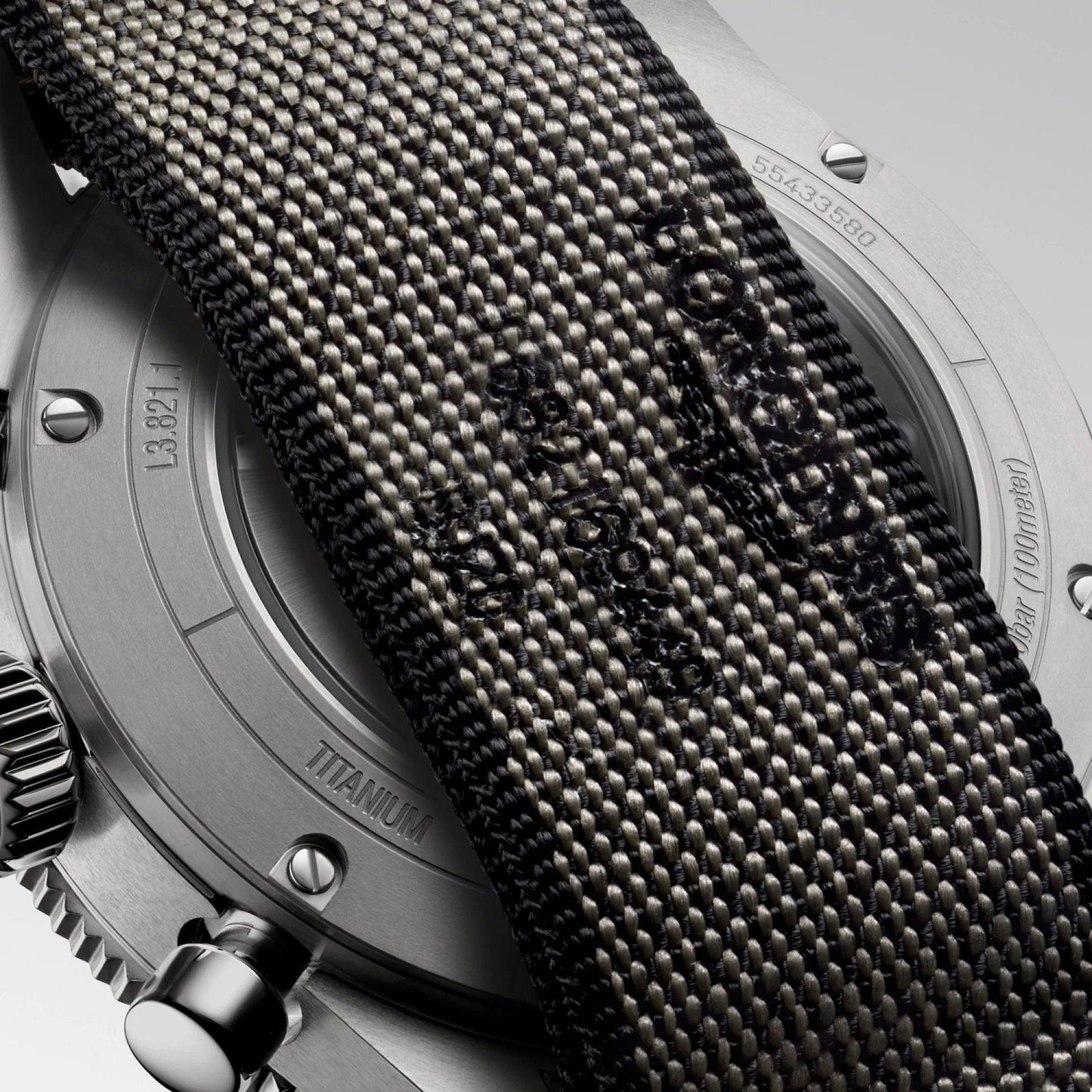 Longines Spirit Flyback Titanium watch 42mm anthracite automatic titanium L3.821.1.53.2