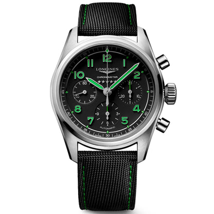 Longines Spirit Pioneer Edition 42mm Black Automatic Titanium Watch L3.829.1.53.2
