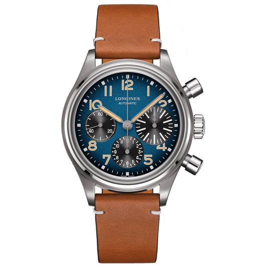 Longines watch The Longines Avigation BigEye 41mm petrol automatic chronograph titanium L2.816.1.93.2