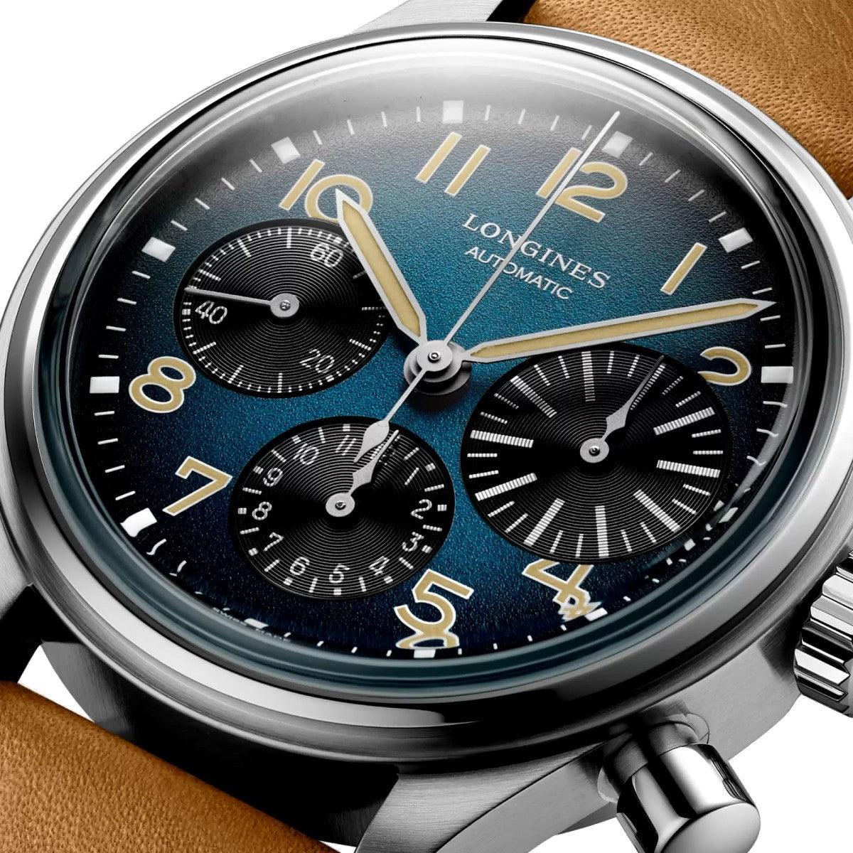 Longines watch The Longines Avigation BigEye 41mm petrol automatic chronograph titanium L2.816.1.93.2