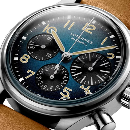 Longines watch The Longines Avigation BigEye 41mm petrol automatic chronograph titanium L2.816.1.93.2