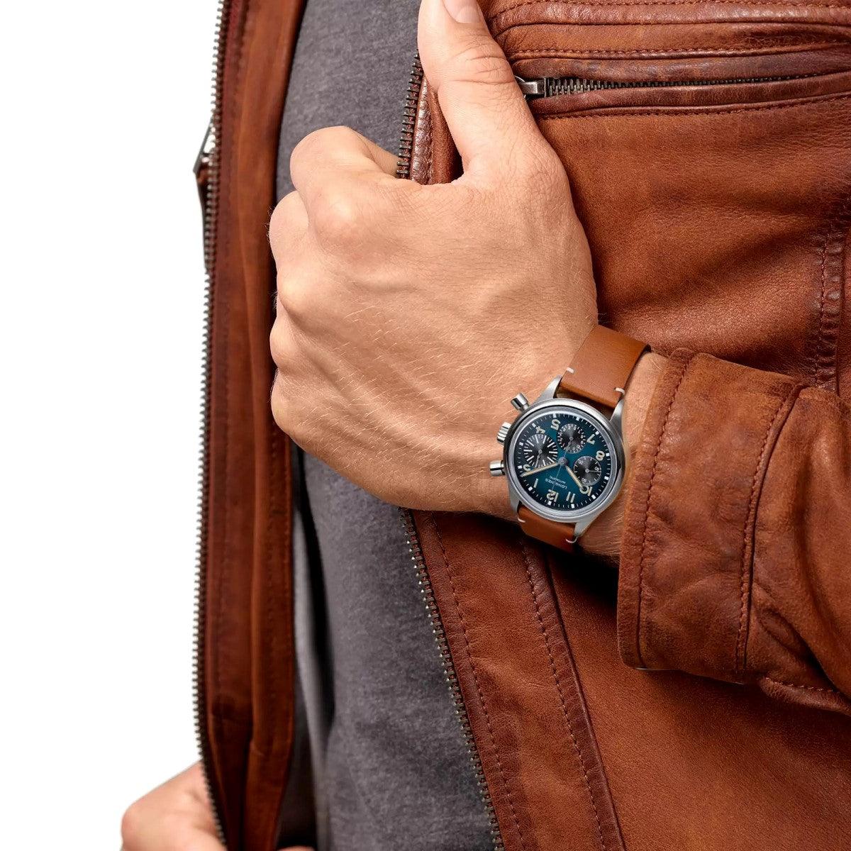 Longines watch The Longines Avigation BigEye 41mm petrol automatic chronograph titanium L2.816.1.93.2